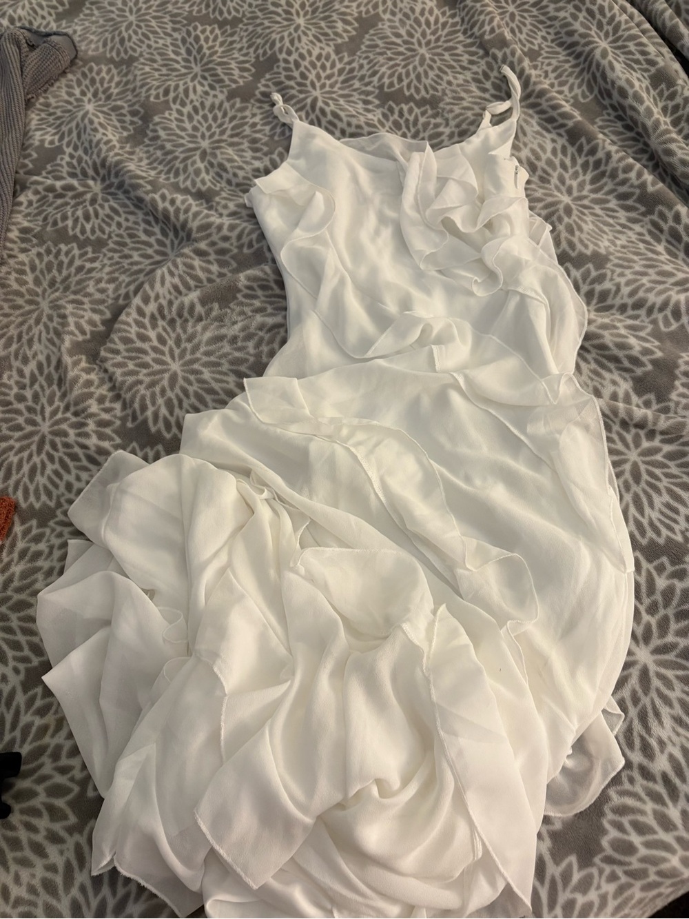 Petal & Pup White Strapless Ruffle Dress - Picture 3 of 4